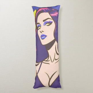 Comic-Stil hübsche Frau Body Pillow Seitenschläferkissen