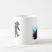 Comic-Stil Motocross-Fahrer Matschspritzer Kaffeetasse (Mittel)