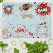 Comic-Stil Superhelden-Design Handtuch (Gefaltet)
