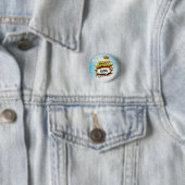 Comic-Stil-Superhelden-Jungen-Name Geburtstag Button (Beispiel)