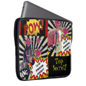 Comic Stil Superstar Mare Laptopschutzhülle (Vorne Rechts)