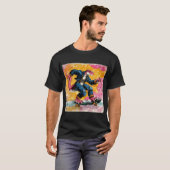 Comic Street Dino Skater in Blue Jacket T-Shirt (Vorne ganz)