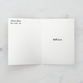 "Comic-Streifen" mit Liebe-Gruß-Karte Karte (Innenseite)