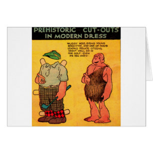 Comic-Strip-Caveman-Papierpuppe aus den 1930er Jah