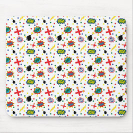 Comic Strip Explosion Druck Mousepad