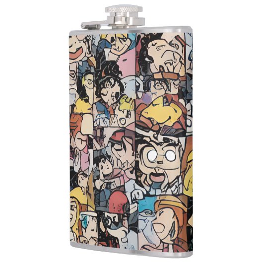 Comic Strip Flachmann (Links)