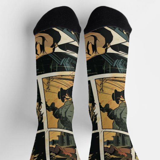 Comic Strip Socken (Oben)