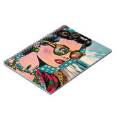 Comic Style Art | Frau Watching Hula Dancer Notizblock (Linke Seite)