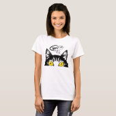 Comic Style Art Wer ist da Cat? T-Shirt (Vorne ganz)