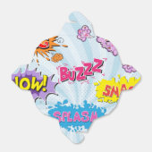 Comic Style Girly Super Hero Design Geschenkschachtel (Ungefaltet)