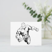 Comic Style - Grüne Laterne, Schwarz und Weiß Postkarte (Stehend Vorderseite)