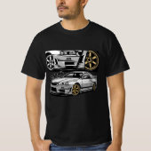 Comic Style GT-R Skyline R34 T-Shirt (Vorderseite)