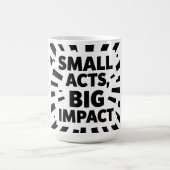 Comic-Style Motivational Illustration - "SMALL ACT Kaffeetasse (Mittel)