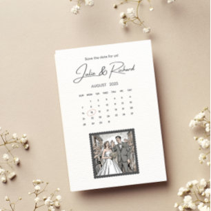 Comic-Style-Paarzeichnung Save The Date Einladung
