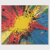 Comic Style Pop Art Explosion (10) Geschenkpapier (Flach)