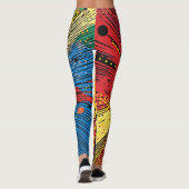 Comic Style Pop Art Explosion (10) Leggings (Rückseite)