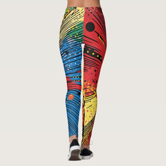 Comic Style Pop Art Explosion (10) Leggings (Rückseite)