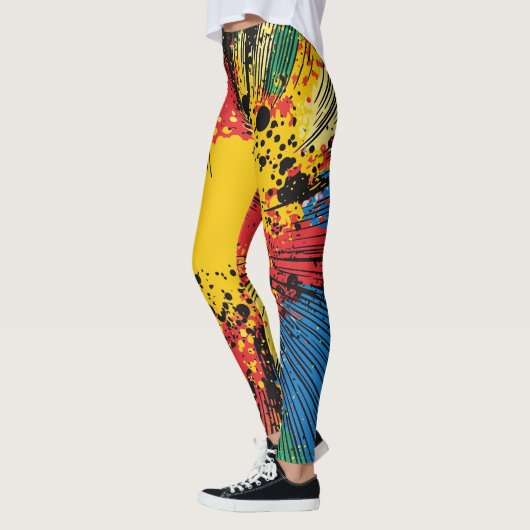 Comic Style Pop Art Explosion (10) Leggings (Links)