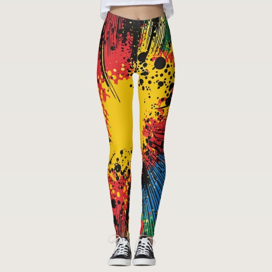 Comic Style Pop Art Explosion (10) Leggings (Vorderseite)