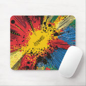 Comic Style Pop Art Explosion (10) Mousepad (Mit Mouse)