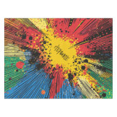 Comic Style Pop Art Explosion (10) Tischdecke (Vorderseite (Horizontal))