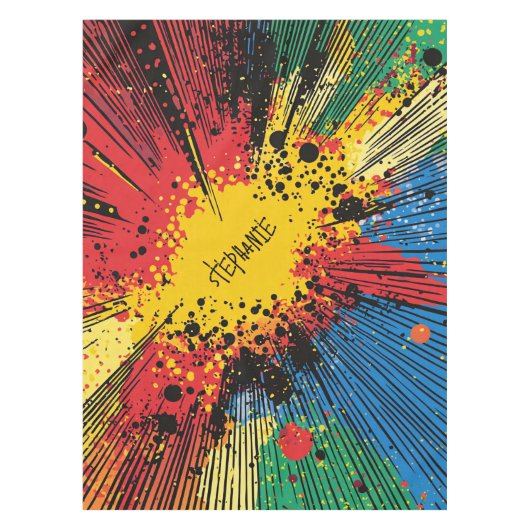 Comic Style Pop Art Explosion (10) Tischdecke (Vorderseite)