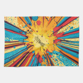 Comic Style Pop Art Explosion (11) Geschirrtuch (Horizontal)