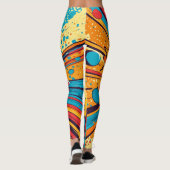 Comic Style Pop Art Explosion (11) Leggings (Rückseite)