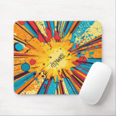 Comic Style Pop Art Explosion (11) Mousepad (Mit Mouse)