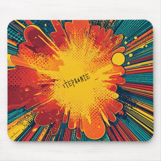 Comic Style Pop Art Explosion (1) Mousepad (Vorne)