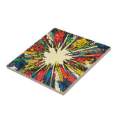 Comic Style Pop Art Explosion (2) Fliese (Seite)