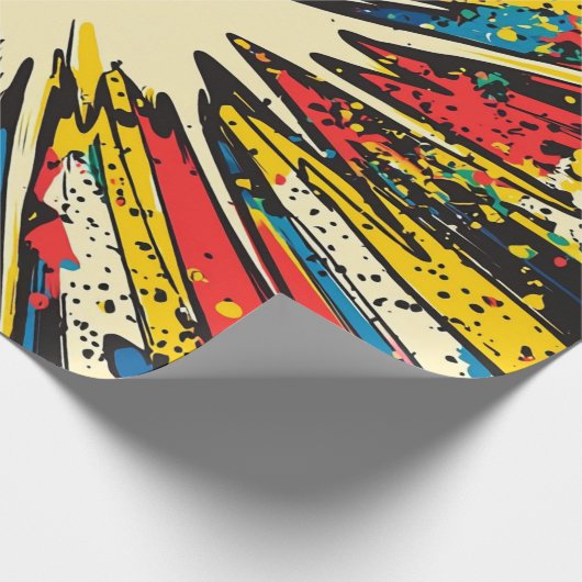 Comic Style Pop Art Explosion (2) Geschenkpapier (Ecke)