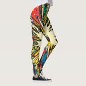 Comic Style Pop Art Explosion (2) Leggings (Rechts)