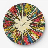 Comic Style Pop Art Explosion (2) Pappteller (Vorderseite)