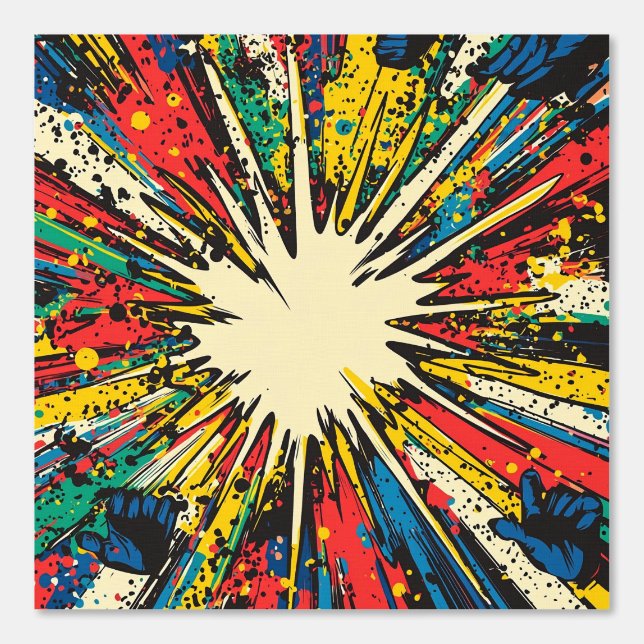 Comic Style Pop Art Explosion (2) Tapete (Vorderseite)