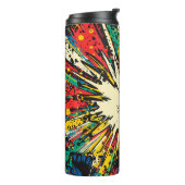 Comic Style Pop Art Explosion (2) Thermosbecher (Nach links gedreht)