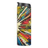 Comic Style Pop Art Explosion (2) Thermosbecher (Nach rechts gedreht)