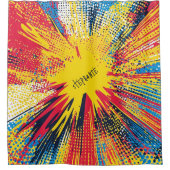 Comic Style Pop Art Explosion (3) Duschvorhang (Vorderseite)