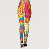 Comic Style Pop Art Explosion (3) Leggings (Rückseite)