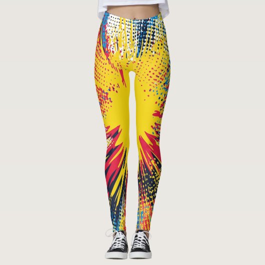 Comic Style Pop Art Explosion (3) Leggings (Vorderseite)