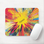 Comic Style Pop Art Explosion (3) Mousepad (Mit Mouse)