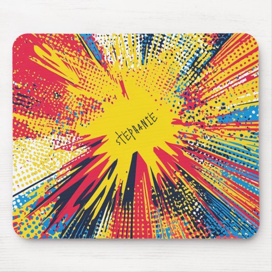 Comic Style Pop Art Explosion (3) Mousepad (Vorne)