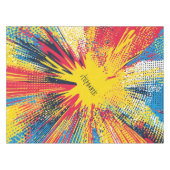 Comic Style Pop Art Explosion (3) Tischdecke (Vorderseite (Horizontal))