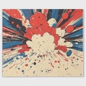 Comic Style Pop Art Explosion (4) Geschenkpapier (Flach)