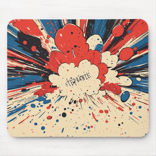 Comic Style Pop Art Explosion (4) Mousepad (Vorne)
