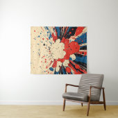 Comic Style Pop Art Explosion (4) Wandteppich (Beispiel (Horizontal))