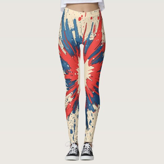 Comic Style Pop Art Explosion (5) Leggings (Vorderseite)