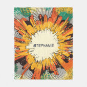Comic Style Pop Art Explosion (6) Fleecedecke (Vorderseite)