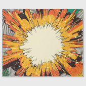 Comic Style Pop Art Explosion (6) Geschenkpapier (Flach)