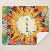 Comic Style Pop Art Explosion (6) Sherpadecke (Vorderseite (Horizontal))